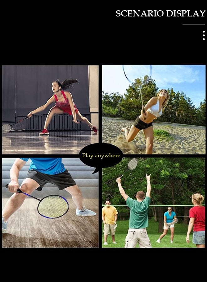 DUNISO Badminton Rackets Set for 2 Players – Lightweight Set with 3 Shuttlecocks & Carrying Bag - Image 4