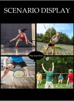 DUNISO Badminton Rackets Set 2 Player Badminton Rackets Lightweight Badminton Racquet with 3 Shuttlecocks and 1 Carrying Bag,Badminton Backyard Games for Outdoor,Garden,Beach,Family Fun Game  - Image 4