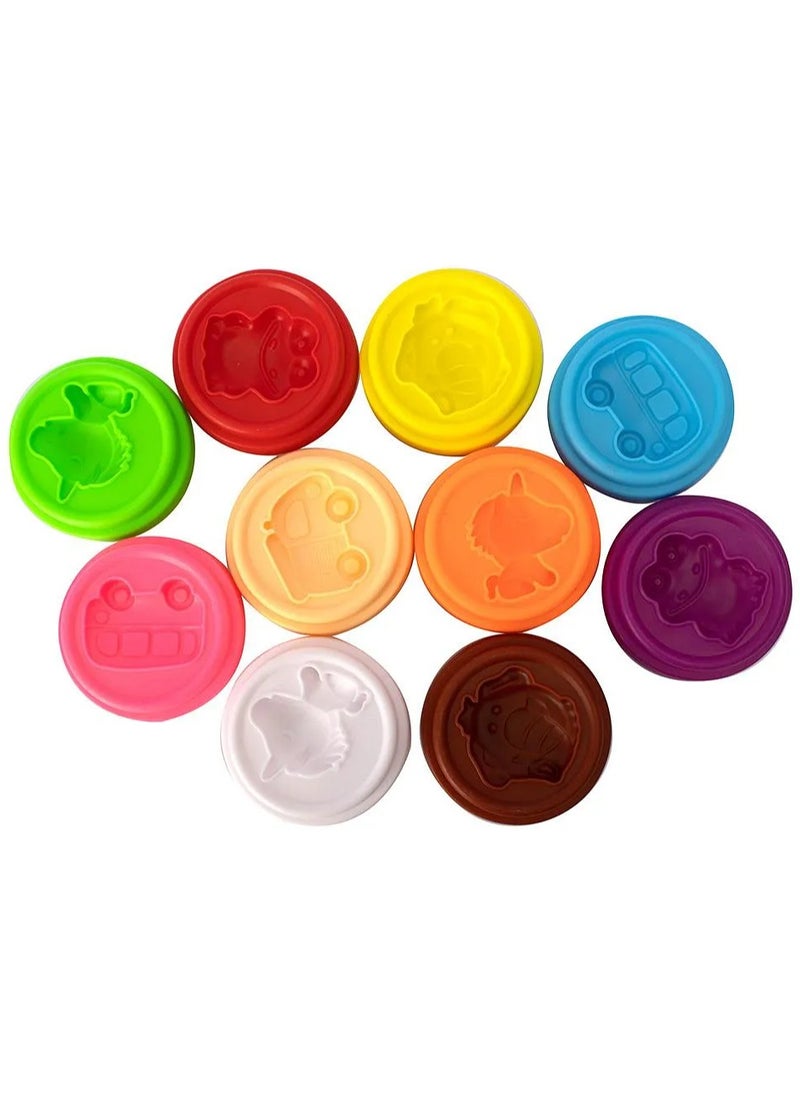 TOY GARDEN Happy Color Mud Magic Dough Set for Kids – 10 Pcs – Enhances Creativity & Color Perception – Safe & Non-Toxic – Fun & Educational  - Image 2