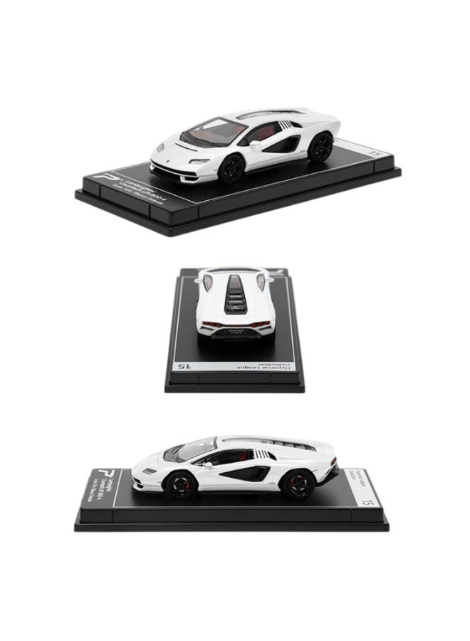 PosterCars 1:64 Scale Bugatti Mistral Blanc White Hypercar – League Collection No. 23 Diecast Model Car - Image 2