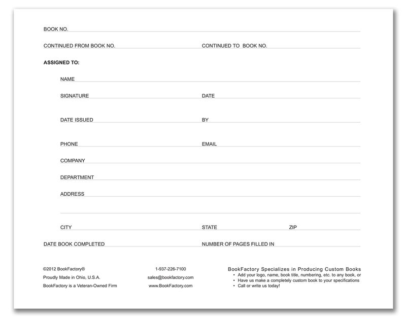 BookFactory Visitor Log Book Visitors Register Sign-in Book - 120 Pages, 8 7/8'' x 7'' - Black Cover, Section Sewn Hardbound (Made in USA) - Image 2