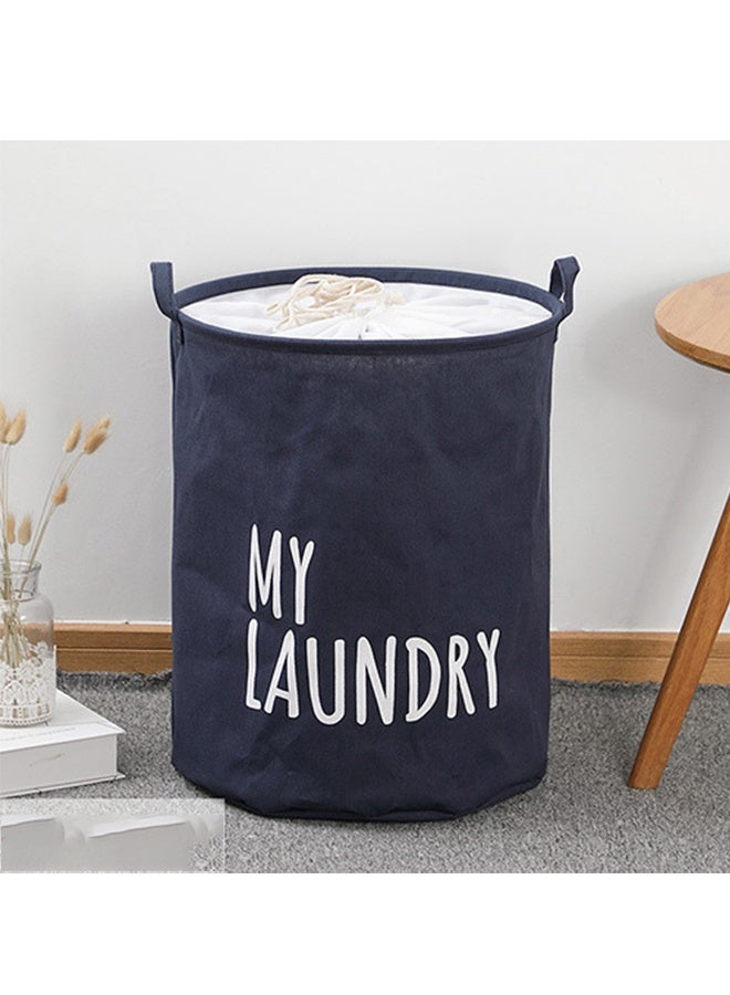 My Laundry Printed Hamper Blue - Image 1
