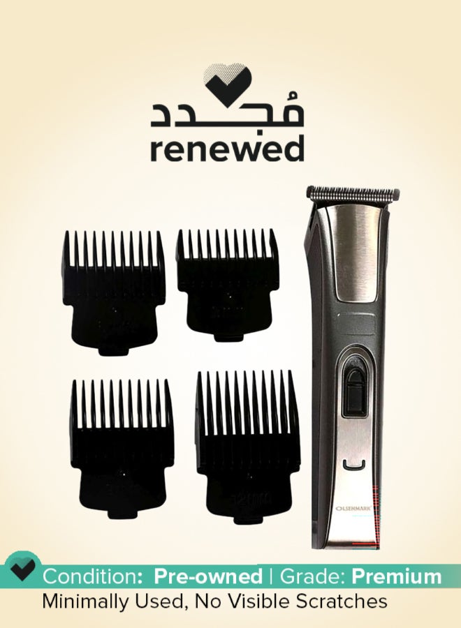 Olsenmark Renewed - Rechargeable Hair Trimmer Black/Silver - Image 1