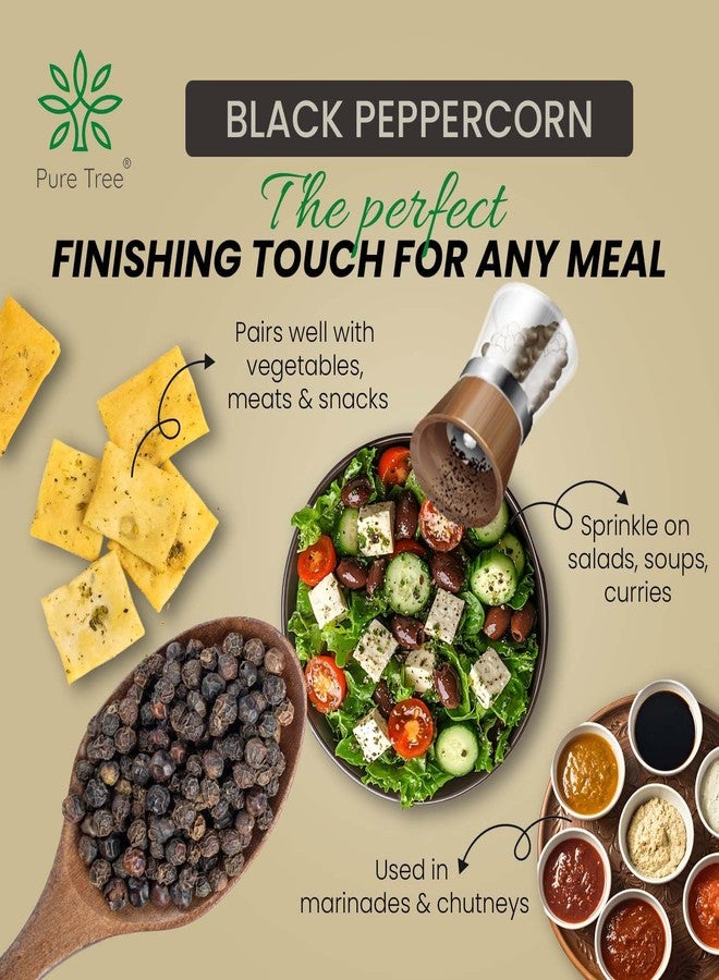 Pure Tree Certified Organic Kali Mirch Whole | 175 g | Glass Jar | Organic Black Pepper Whole | Black Peppercorn | Aromatic Seeds | Miriyalu Whole Spices - Image 5
