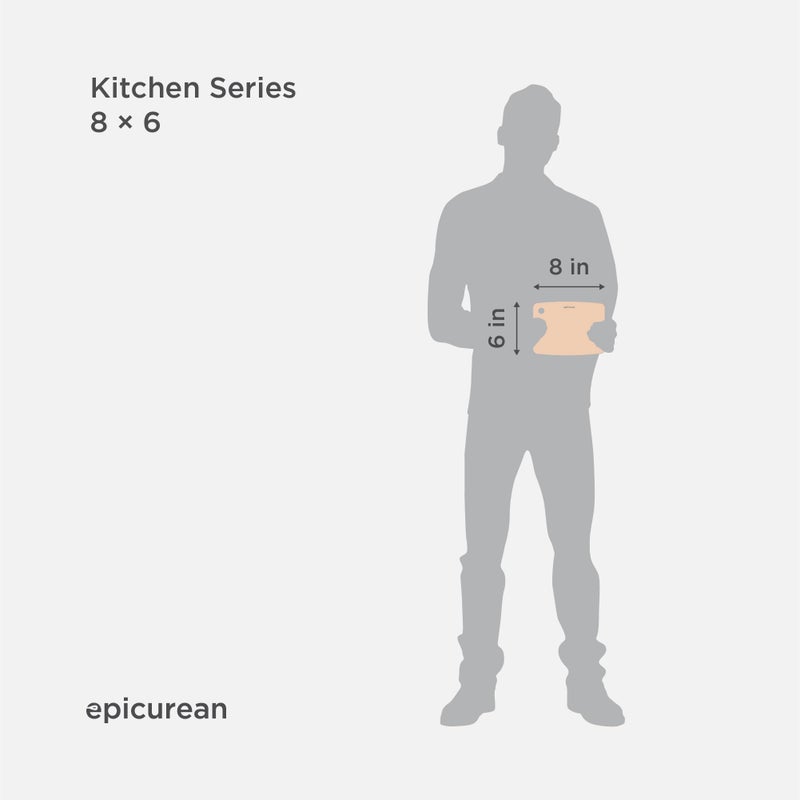 Epicurean Kitchen Series Cutting Board, 8-Inch Ã— 6-Inch, Natural - Image 2