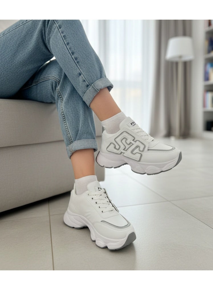 فيبراندا كوتشي أبيض عصري ومميز L-1077 - Image 1