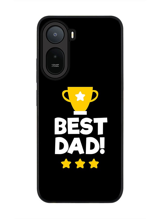 Stylizedd Rugged Case for Xiaomi Redmi A7 Pro 4G / Poco C81 / Poco C81 Pro / Poco C85x 5G- Slim Fit Hybrid Rubber Cover Best Dad Cup