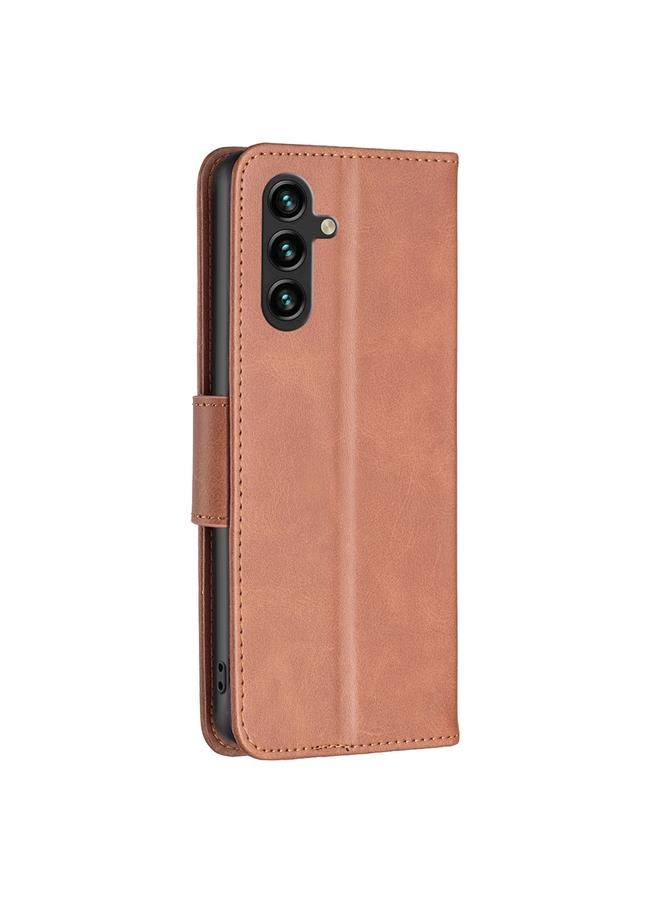 erorex Case For Samsung Galaxy A56 5G Lambskin Texture Pure Color Flip Leather Phone Case - Image 4