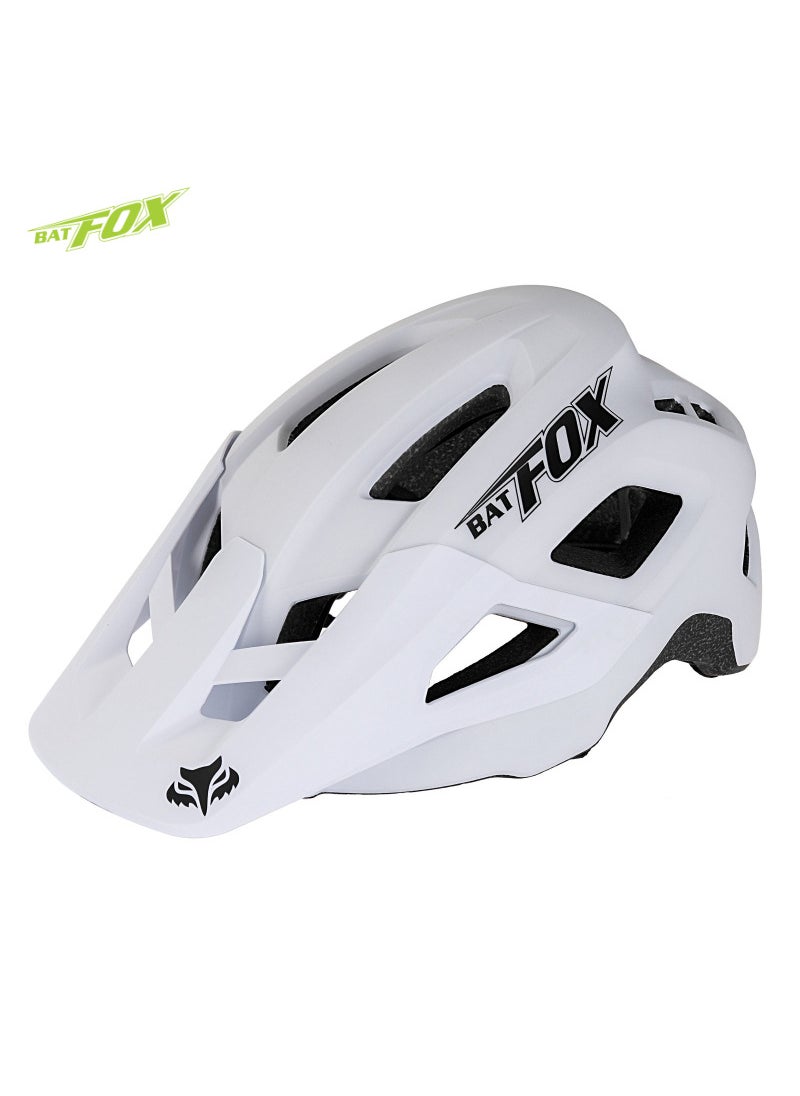Generic - BAT FOX Adult MTB Helmet for Men and Women Jazz White - Image 1