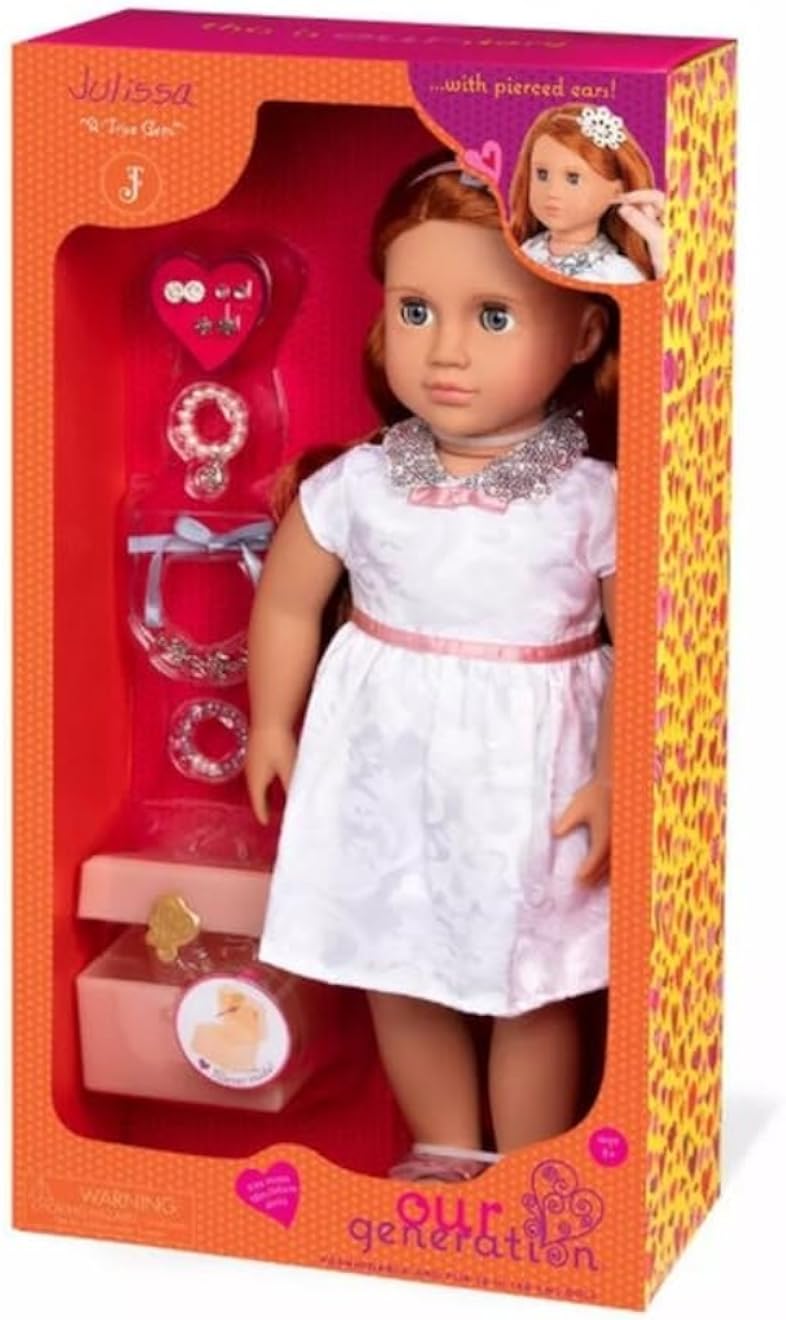 3A Our Generation - Julissa Doll With Jewellery Box & Pierced Ears - Bd31277Z