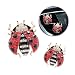 ORIESSE Ladybug Car Accessories2pcs Red Bling Lady bug Air Vent Clips Car Air FreshenerCute Dashboard Decorations Gift for WomenGirly Refillable Diffuser with Felt Pads - Image 2