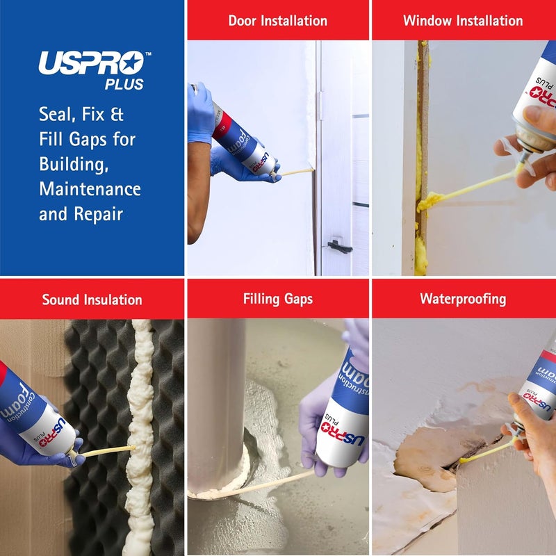Pidilite USPRO Multi-Purpose Expanding Polyurethane Construction Foam, 750ml - Image 3
