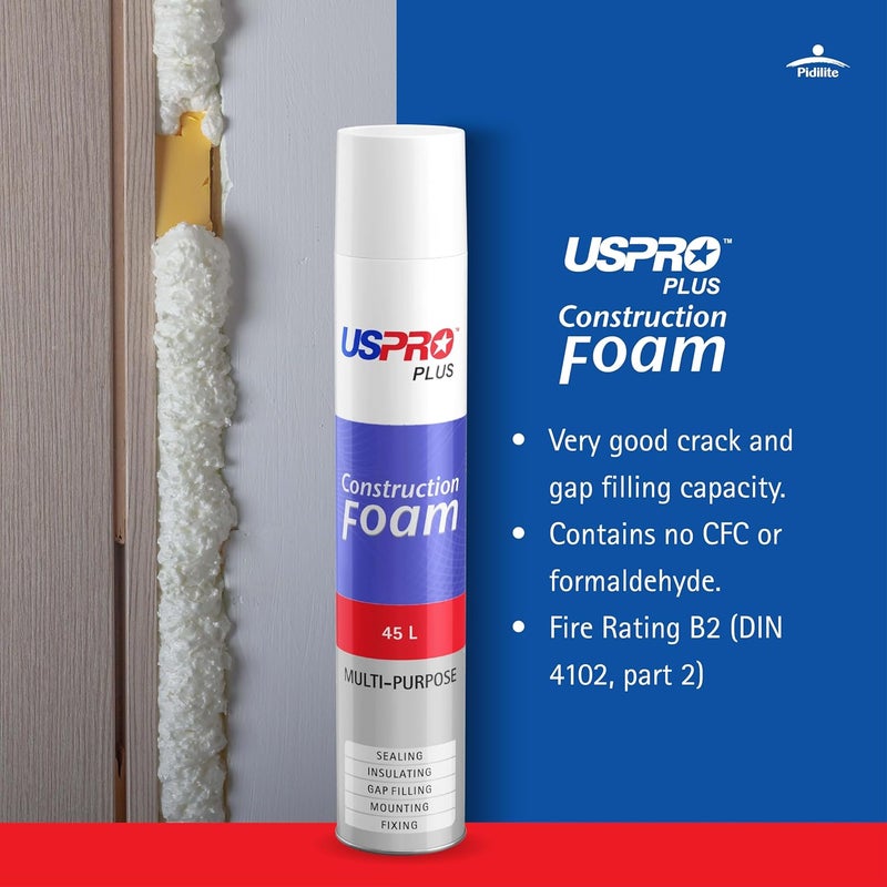 Pidilite USPRO Multi-Purpose Expanding Polyurethane Construction Foam, 750ml - Image 5
