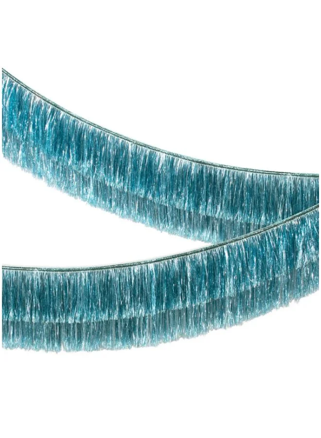 Meri Meri Blue Tinsel Fringe Garland