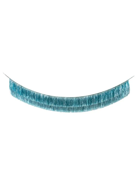 Meri Meri Blue Tinsel Fringe Garland
