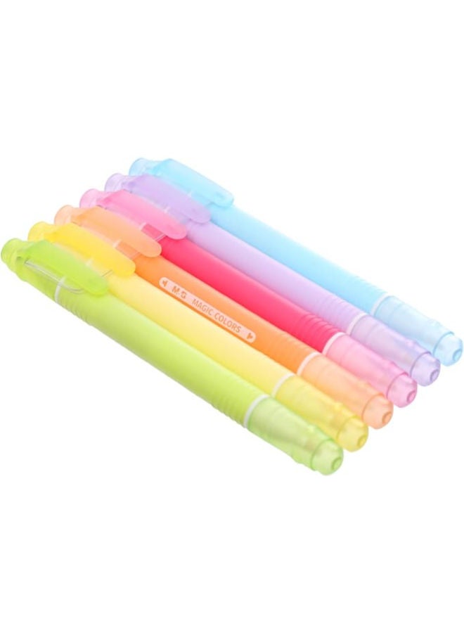 ام اند جي مجموعة أقلام التحديد، 6 ألوان زاهية، رأس إزميل لتحديد دقيق ووضع علامات - Image 1