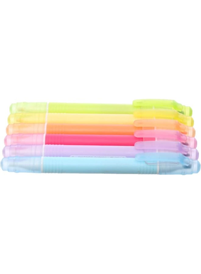 ام اند جي مجموعة أقلام التحديد، 6 ألوان زاهية، رأس إزميل لتحديد دقيق ووضع علامات - Image 2