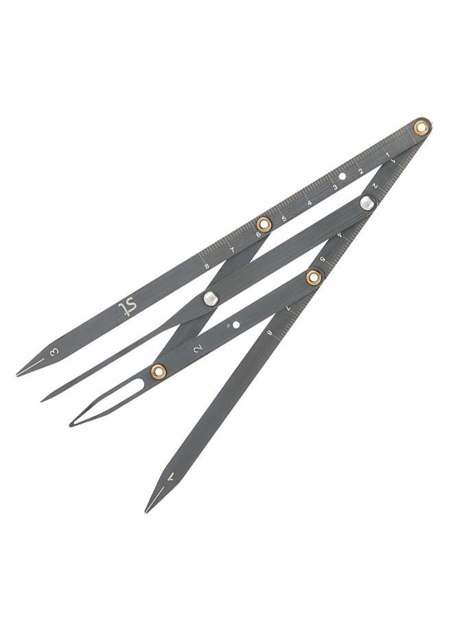Salmue Eyebrow Ruler with Golden Ratio, Stainless Steel Tattoo Eyebrow Measuring Ruler Eyebrow Caliper, Flexible Semi Permanent Eyebrow Tattoo Designing Shaping Tools - Image 5