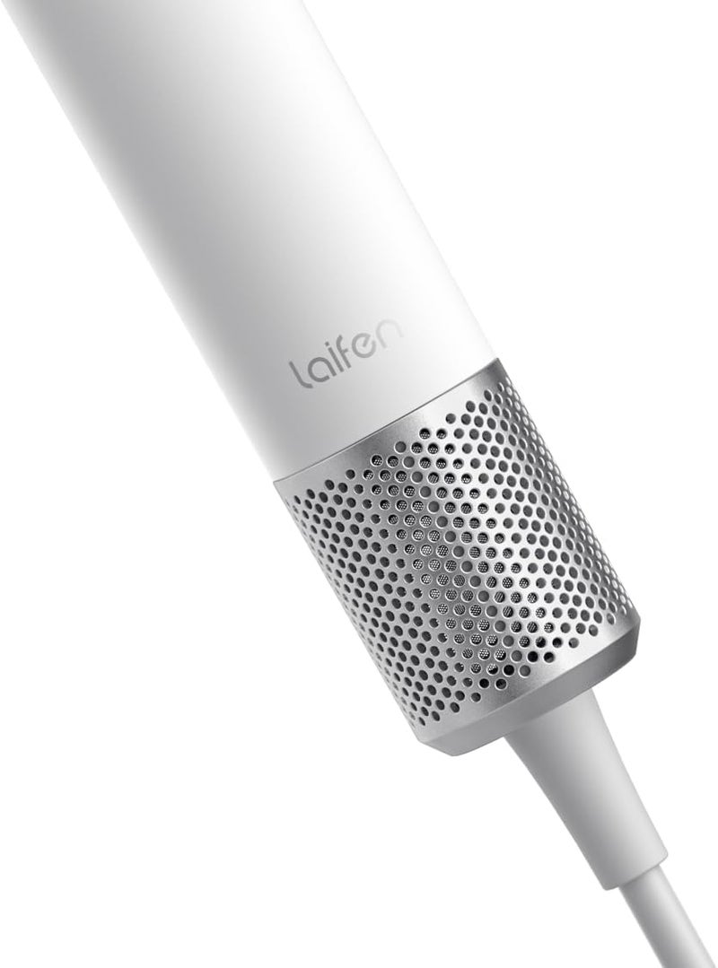Laifen Mini High-Speed Ionic Hair Dryer – White | Best-Seller Worldwide, #1 International | Lightweight, Low Noise, Compact with Magnetic Nozzle & Travel Pouch – Home & Travel - Image 2