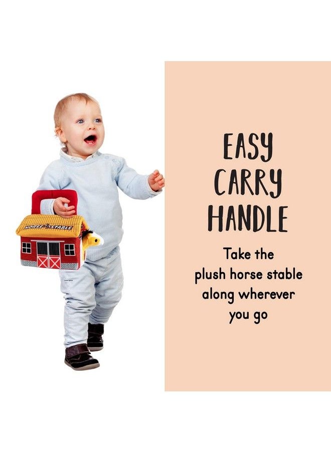 Plush Creations - Talking Plush Horse Toys For Kids. Playset Includes Stable Carrier With 4 Cuddly Interactive Talking And Neighing Plush Toy Horses. Best Gift For Girls Or Boys Toddlers And Babies - Image 1