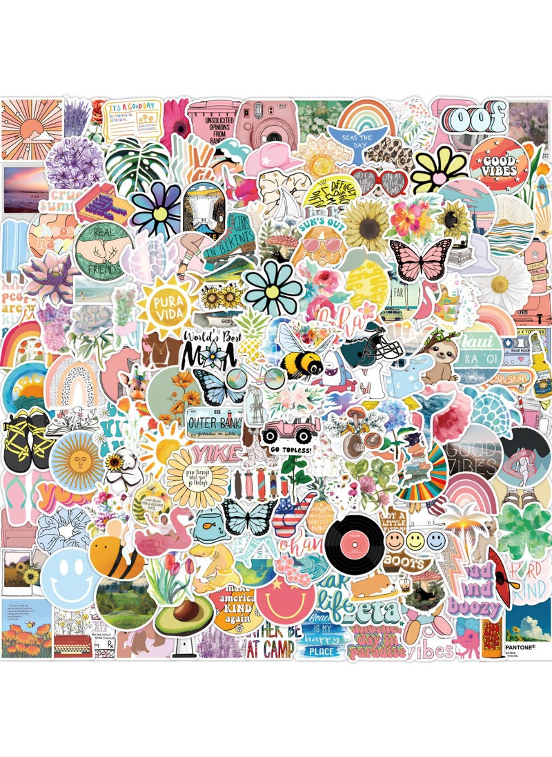 Generic - 200Pcs Water Bottle Stickers for Kids, Cute Stickers for Water Bottles, Vinyl Waterproof Stickers Aesthetic Laptop Sticker Pack Classroom Prizes Skateboard Stickers for Kids Teens Girls Students - Image 1