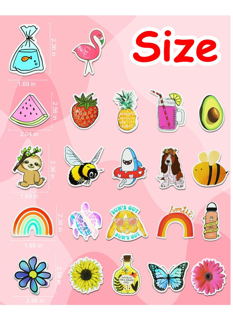 Generic - 200Pcs Water Bottle Stickers for Kids, Cute Stickers for Water Bottles, Vinyl Waterproof Stickers Aesthetic Laptop Sticker Pack Classroom Prizes Skateboard Stickers for Kids Teens Girls Students - Image 1
