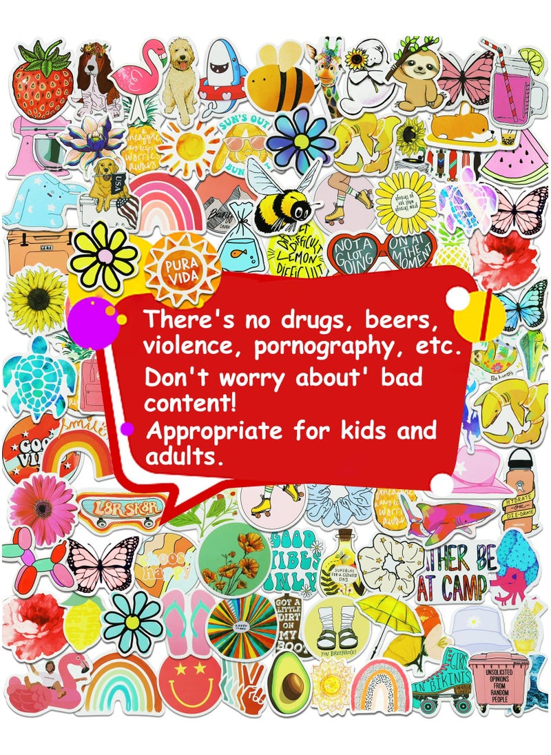 Generic - 200Pcs Water Bottle Stickers for Kids, Cute Stickers for Water Bottles, Vinyl Waterproof Stickers Aesthetic Laptop Sticker Pack Classroom Prizes Skateboard Stickers for Kids Teens Girls Students - Image 1