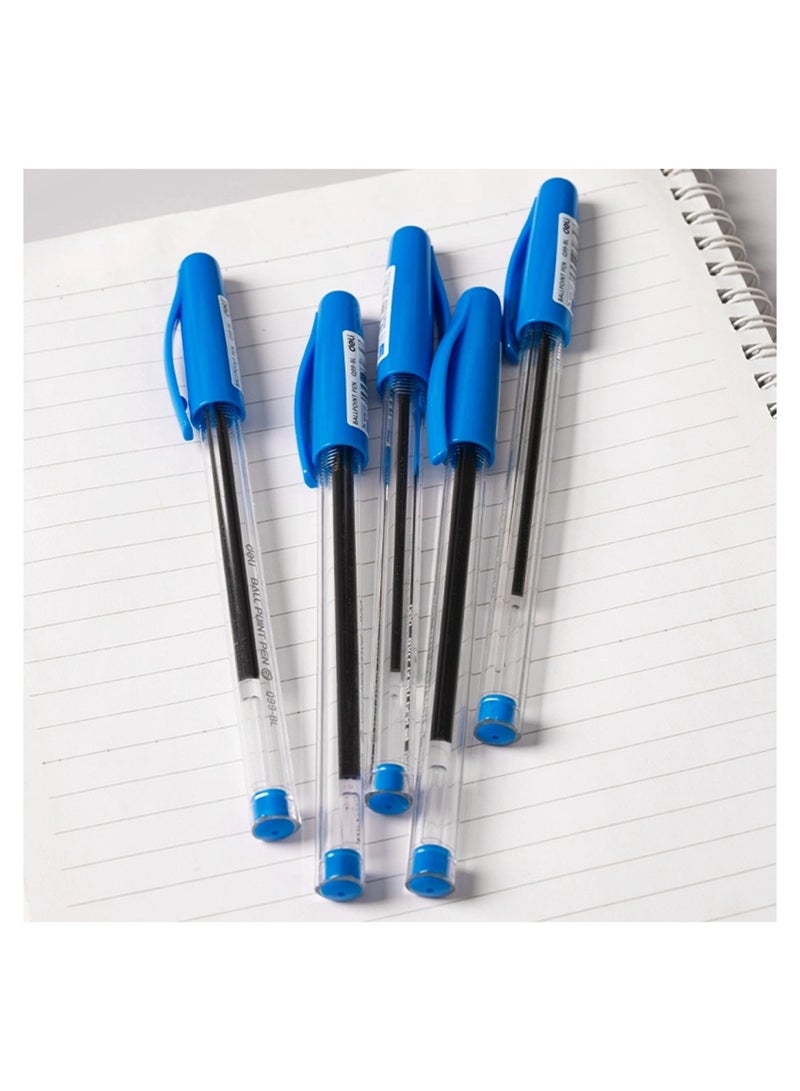 Deli 50-Piece Q99 Ballpoint Pen With 0.7mm Mini Tip Blue Ink - Image 5