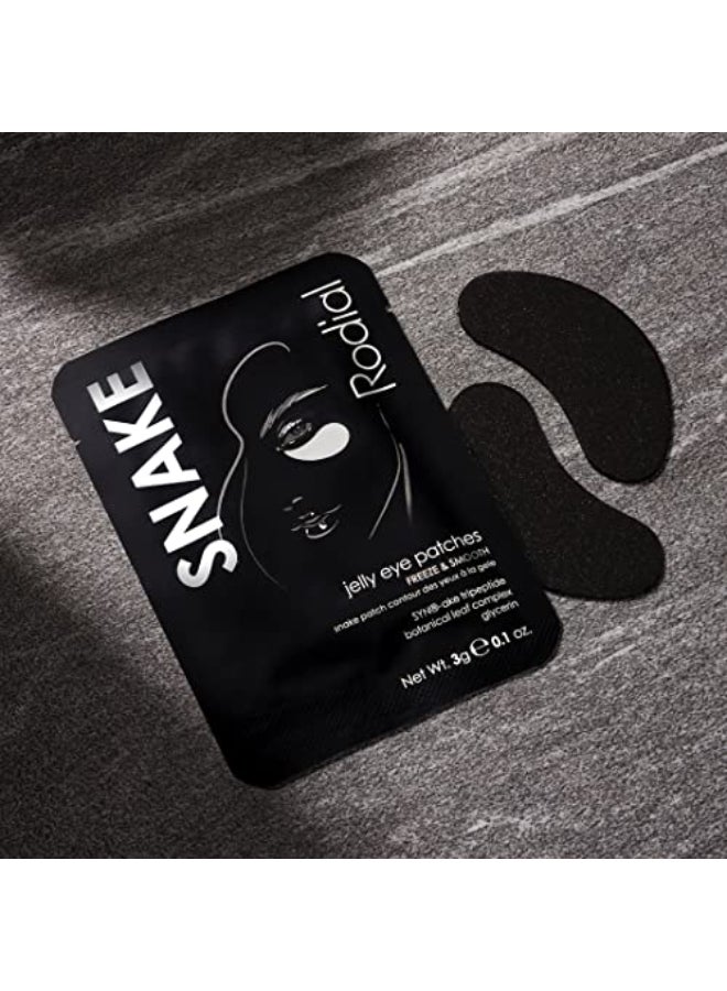 Rodial Snake Jelly Eye Patches 1 Sachet Rejuvenate and Firm AntiPuffiness Formula for Under Eyes Firming and Smoothing Effect Botanical Extracts for Improving Skin Elasticity - Image 4
