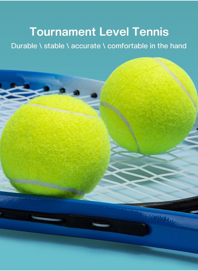 GROIC - 5-PCs Tennis Trainer Rebound Ball Set, Tennis Practice Trainer Gear Tennis Training Equipment Kit with 1 Trainer Base 4 Elastic Ropes & 4 Balls for Beginners, Kids, Adults - Image 1
