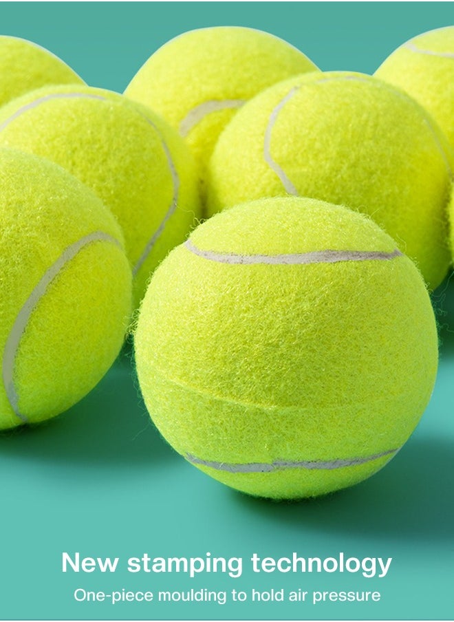 GROIC - 5-PCs Tennis Trainer Rebound Ball Set, Tennis Practice Trainer Gear Tennis Training Equipment Kit with 1 Trainer Base 4 Elastic Ropes & 4 Balls for Beginners, Kids, Adults - Image 1