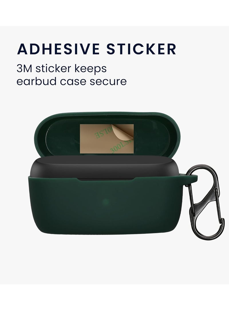 Generic - Silicone Carrying Case Compatible with Elite 4 , Portable Scratch Shock Resistant Cover with Carabiner (Dark green)) - Image 1