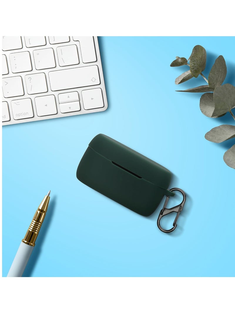 Generic - Silicone Carrying Case Compatible with Elite 4 , Portable Scratch Shock Resistant Cover with Carabiner (Dark green)) - Image 1