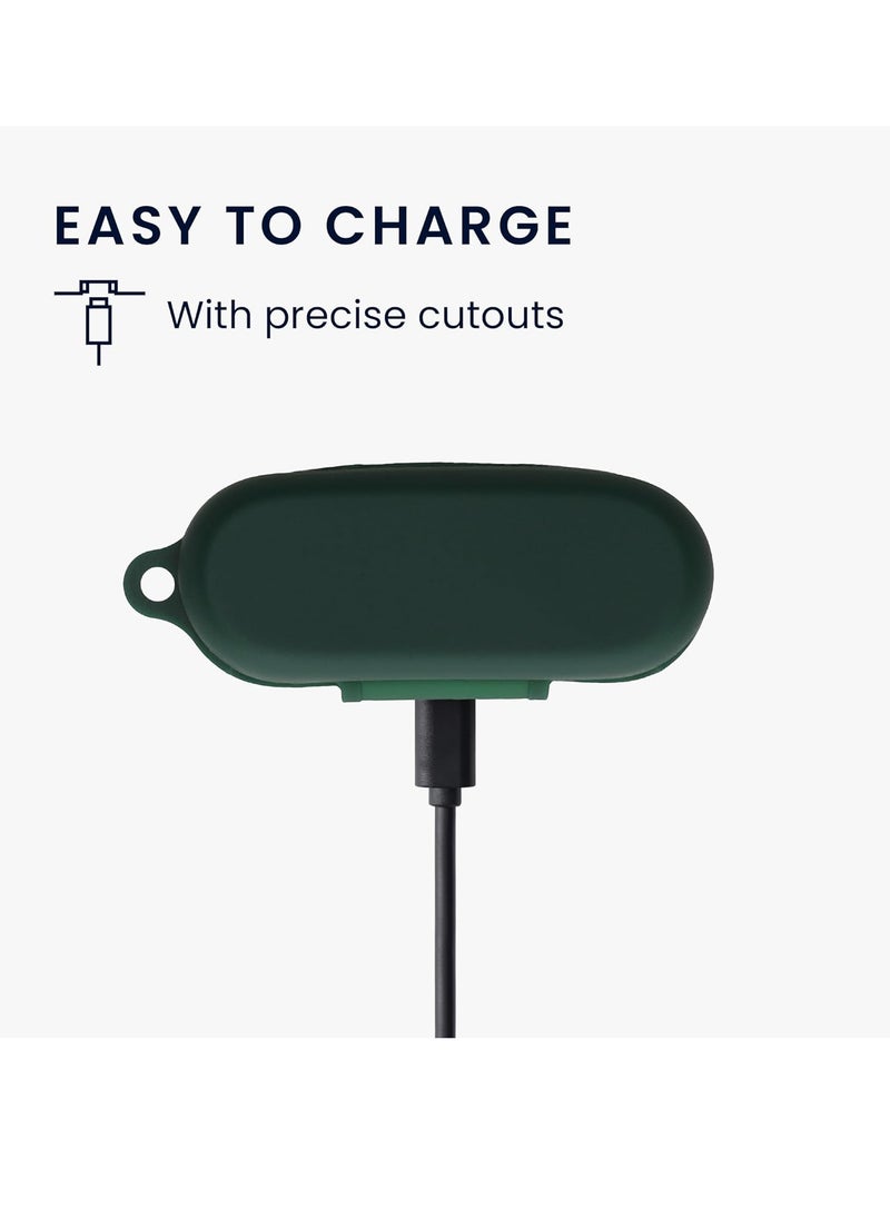 Generic - Silicone Carrying Case Compatible with Elite 4 , Portable Scratch Shock Resistant Cover with Carabiner (Dark green)) - Image 1