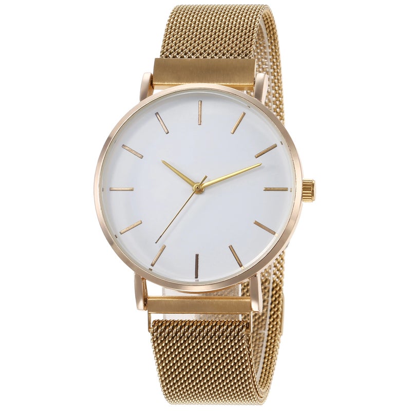 Y&D High Quality Minimalism Thin Men and Women Watch Stainless Steel Magnetic Mesh Strap Quartz Watch Gift Men Wristwatch No logo - Image 1