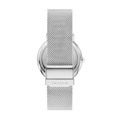 Skagen Men's Signatur Three-Hand Silver Stainless Steel Mesh Band Watch (Model: SKW6904) - Image 3
