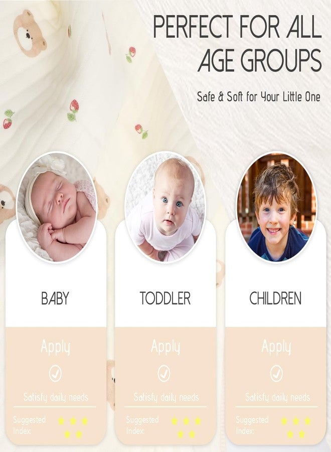 منشفة أطفال لطيفة بغطاء رأس على شكل حيوان، مناسبة للجنسين، مقاس 33 بوصة × 33 بوصة، مصنوعة من القطن بنسبة 100%، فائقة النعومة والامتصاص، مثالية لاستحمام الأطفال حديثي الولادة - هدية رائعة للأطفال حديثي الولادة والأطفال الصغار (بتصميم دب الكرز). - Image 5