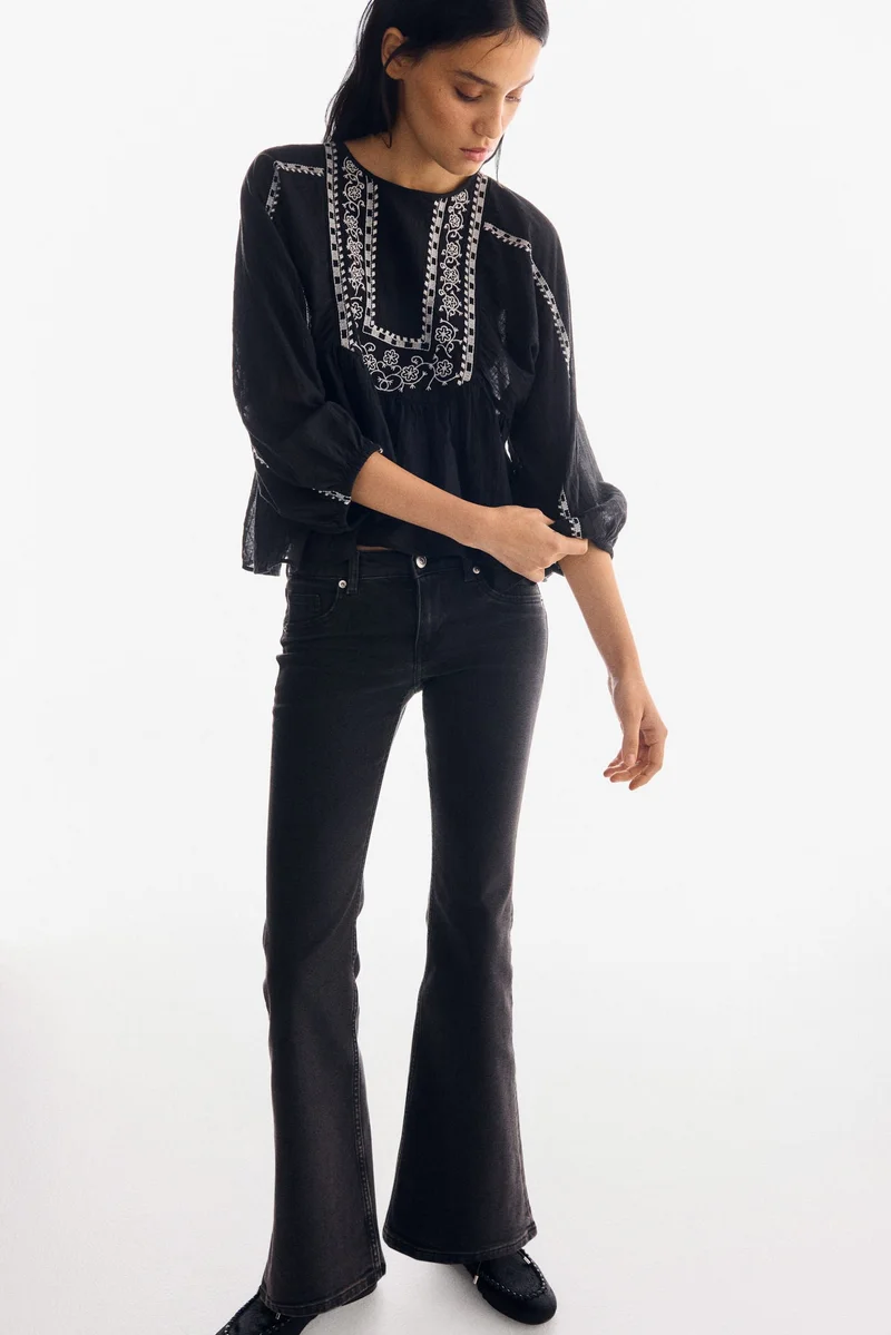 H&M Flared Low Jeans