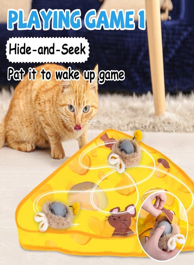 AWOOF Interactive Cat Toys for Indoor Cats,Automatic Motion Activated Moving Ball Hide and Seek Game,Cat Hunting Toy Exercise Kicker for Indoor Kitten - Image 2
