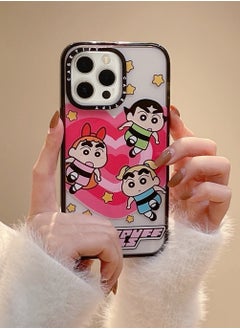 Casetify Apple iPhone 14 Pro Max Case,The Powerpuff Crayon Shinchan Magnetic Adsorption Phone Case - Semi transparent  - Image 2