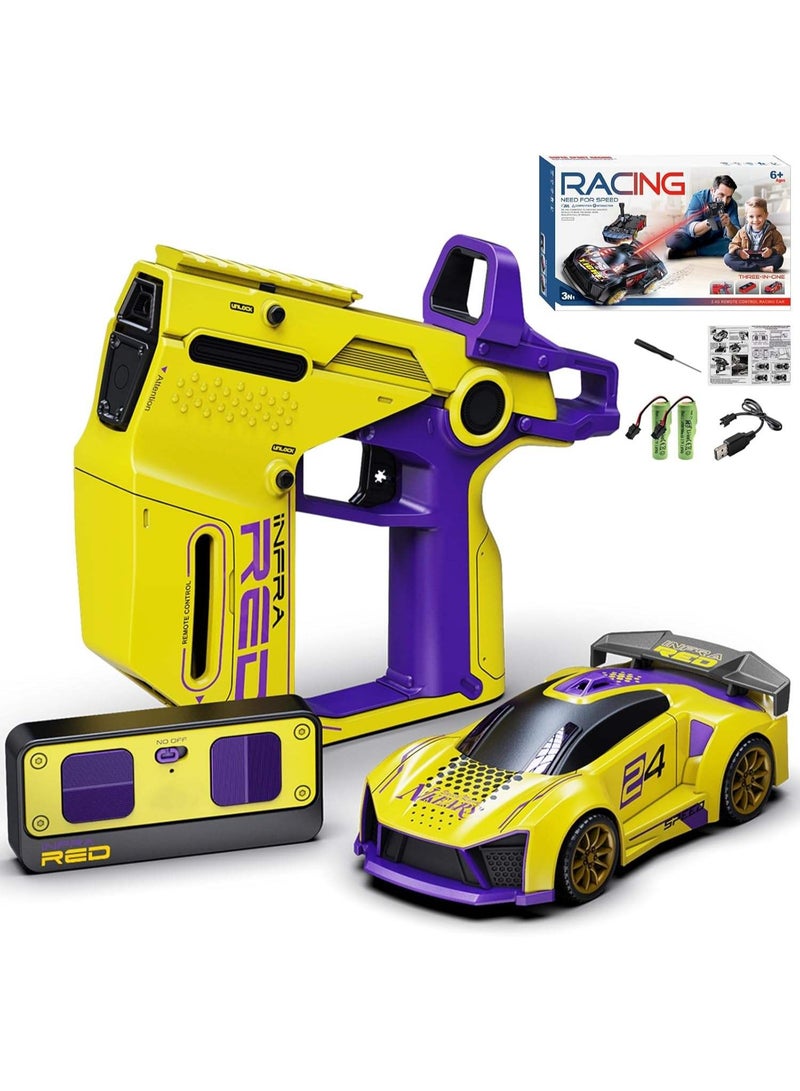 Multiplayer Interactive Indoor Remote Control Battle RC Car Set with Infrared Gun, 4-Channel RC Car, Ready-to-Go, 30m Control Range, Includes Charger - Image 2