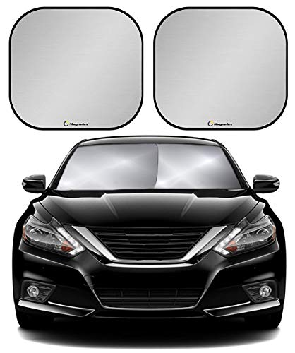 Magnelex Windshield Sun Shade - Reflective Fabric Blocks Sun and Keeps Your Vehicle Cool, Foldable Sun Shield for Car (Universal Fit) - Image 3