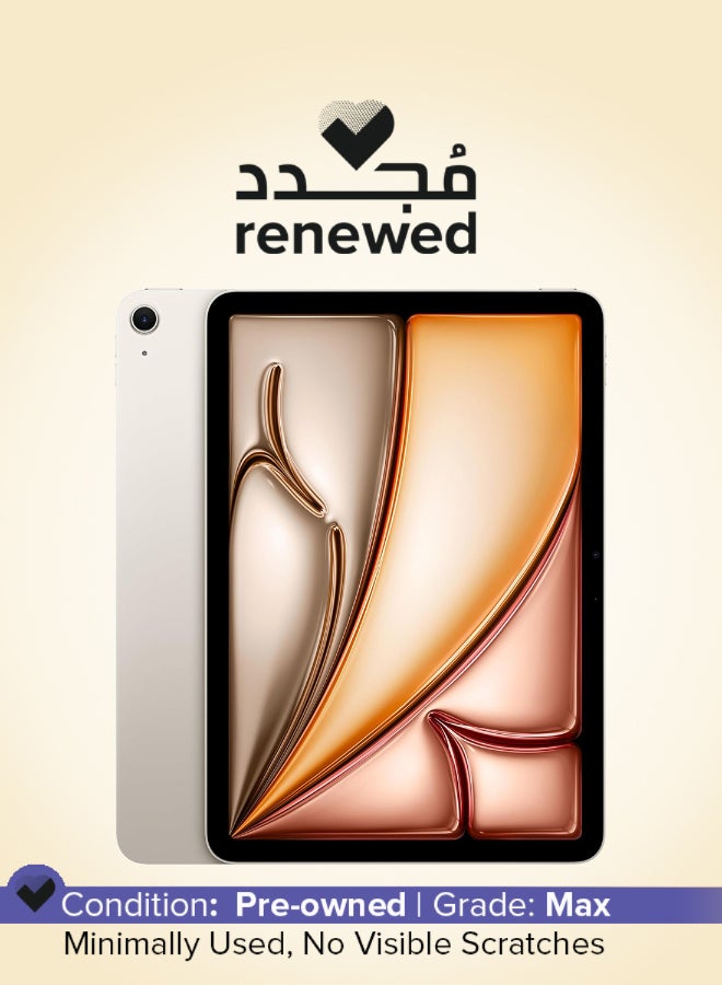 Apple Renewed - iPad Air 2024 (6th Gen) M2 11-inch 512GB Starlight 5G - International Version - Image 1