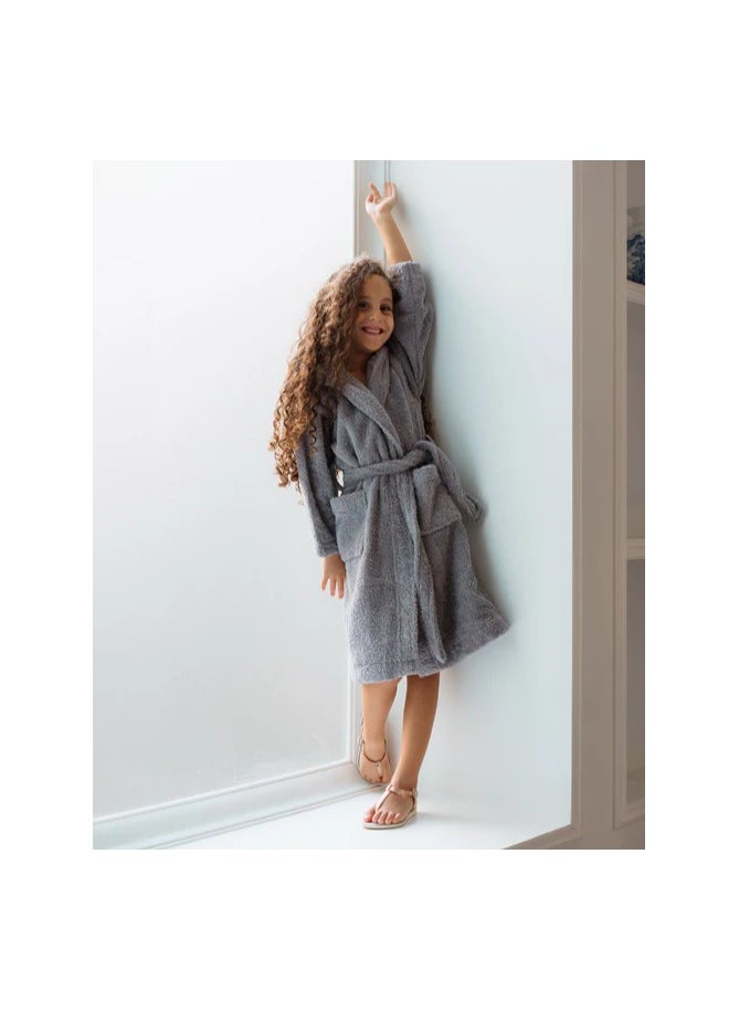 Generic Kids Bathrobe 100% Cotton (grey) (12 years)  - Image 2