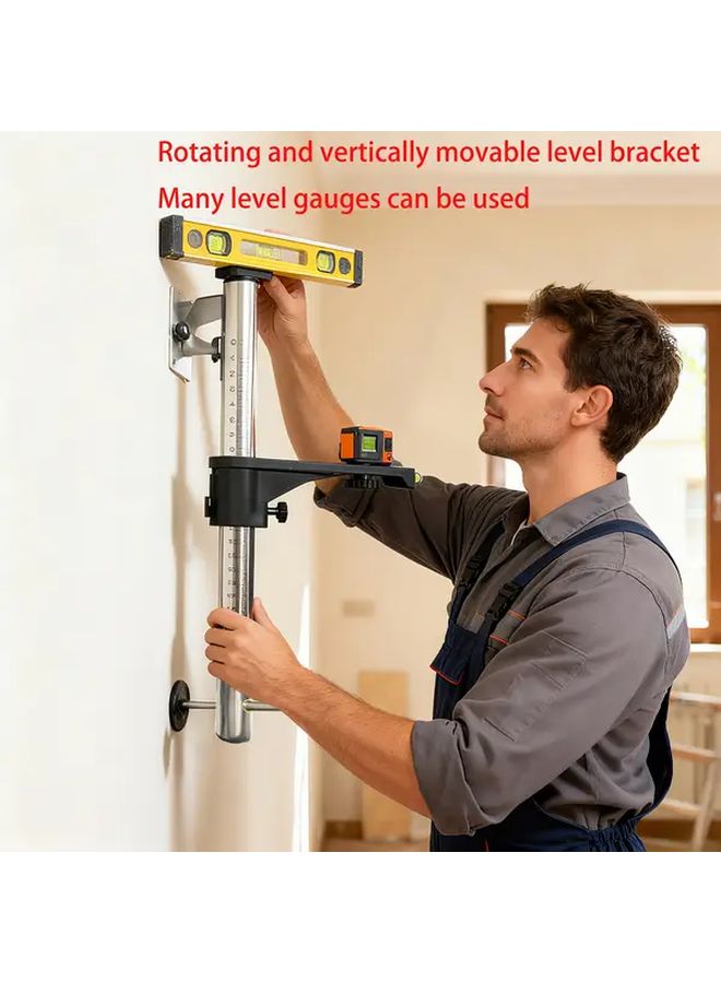 Adjustable Leveling Tool Set With Wall Bracket 2 Pcs - Image 1