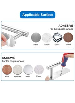 Generic Under Cabinet Paper Towel Holder Wall Mount Self Adhesive Under The Counter Paper Tower Holder Stainless Steel Tissue Roll Holder for Kitchen Organization Bathroom Farmhouse Countertop  - Image 4