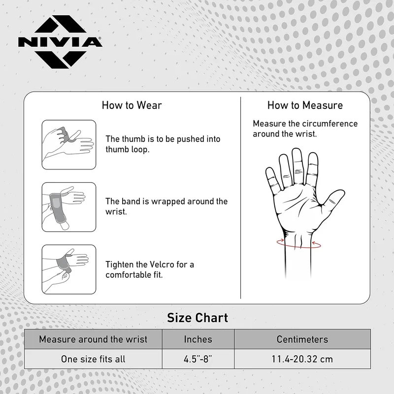 Nivia  Nivia Adjustable Weight Lifting Wrist Support  | Best Price UAE