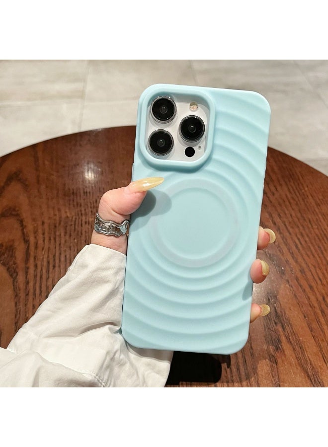 NIBEMINENT Sun Soft Shell Silicone Shell Protective TPU Case Cover For iPhone 14, Sky Blue