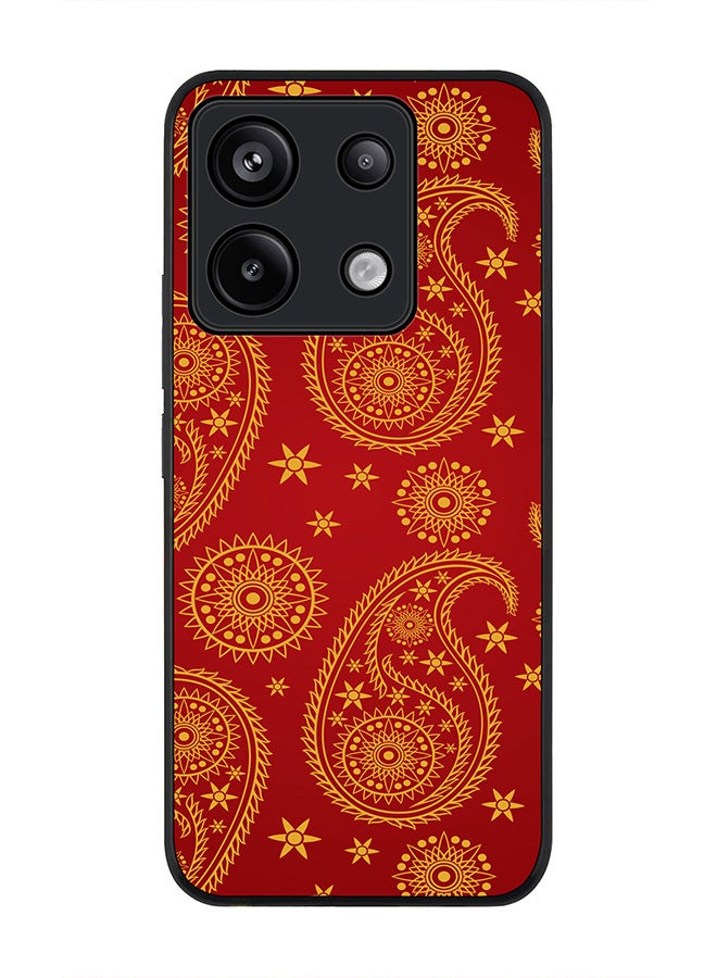 Stylizedd Rugged Black Edge Case for Xiaomi Redmi Note 13 Pro 5G, Slim fit Case Flexible Anti Drop TPU Gel Thin Cover -  Indian Bride - Image 1