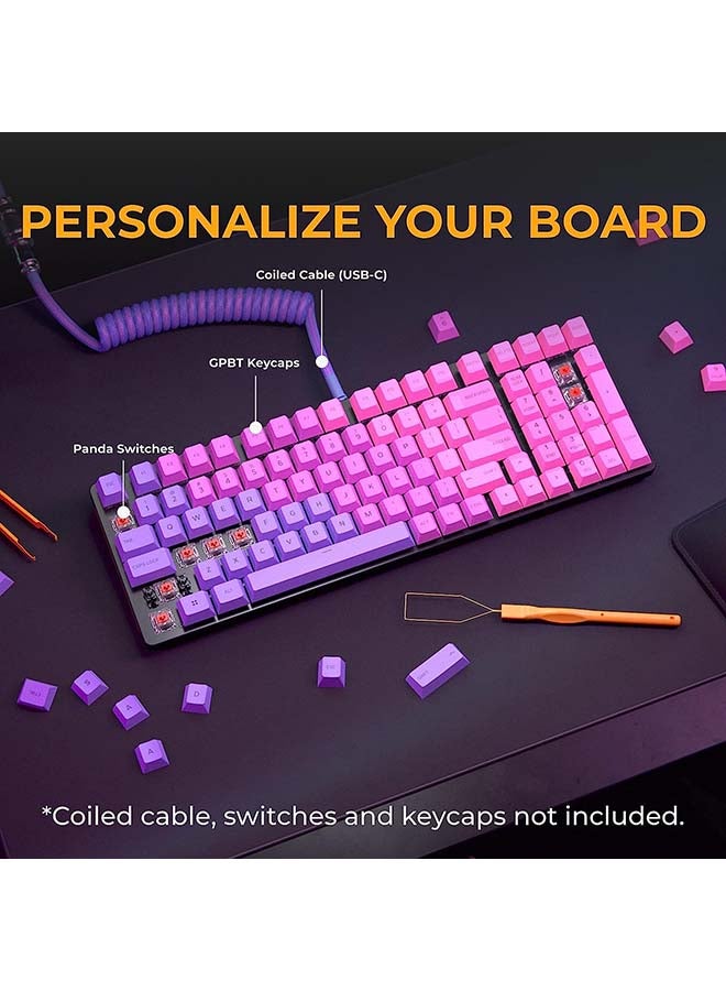 Glorious Gaming Gmmk 2 Full Size (96%) Barebones (Frame Only) - Mechanical Gaming Keyboard Frame, Full Size (96%), Aluminium, Customisable, Per Key Rgb, American/Ansi Layout - Black - Image 3